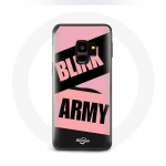 Coque pour Samsung Galaxy S9 Plus BTS ARMY Et Blackpink Blink Rose Noir