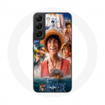 Coque - Maniacase - Samsung Galaxy S21 FE - One Piece Luffy - Souple - Noir