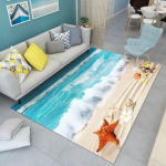 Sea Wave tr&uuml;kitud vaip Kodu Elutoa vaip Magamistoa Voodikaunistusega matt Esiku vaip Libisemiskindel p&otilde;randamatt 100*160cm