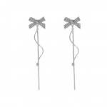 Silver Tuts K&otilde;rvar&otilde;ngas Bow Crystal Clip K&otilde;rvar&otilde;ngad Naistele Ehted Aksessuaarid