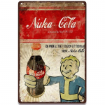 Nuka Cola joogiplakatid M&auml;ng Metallist t&auml;his Retro plekk-tahvel Metallist vintage seinakaunistus baaripubiklubi jaoks Meeste koopakaunistus 20x30cm
