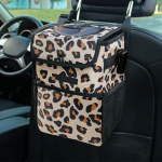 Car Trash Can Hanging Garbage Bin Easy to Install Interior Accessory Bag Storage for kollane