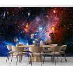 Kids Planet Murals Galaxy P&auml;ikeses&uuml;steemi Seinamaalid T&auml;hise &ouml;&ouml;taeva lae seinapaber Universum elutoa jaoks magamistoa tapeet 200 cm(W) x 140 cm(H)