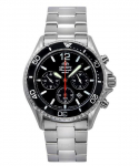 Orient Chronograph roostevabast terasest musta sihverplaadiga p&auml;ikesesukelduja RA-TX0202B10B 200M meeste k&auml;ekell must