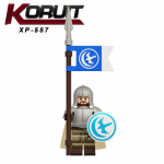 KT1073 Keskaegsed s&otilde;durid Klotsid Kokkupandavad Harivad Ehitusklotsid Tegevusfiguurid M&auml;nguasjad Kingitus lastele