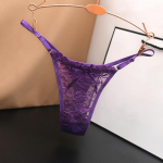Hottie reguleeritava &otilde;hukese rihmaga stringid madala v&ouml;&ouml;kohaga l&auml;bipaistvad pitsist alusp&uuml;ksid G-stringiga alusp&uuml;ksid naiste pesu L lilla