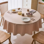 Moodne minimalistlik &uuml;hev&auml;rviline &uuml;mmargune laudlina paksendatud mitmev&auml;rviliste rippuvate &auml;&auml;rtega laudlina valikud tolmukindel libisemisvastane lauakate 220cm round