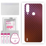 apgo skin sticker film foil vinyl for the BACK compatible with HTC Wildfire R70, scratch-resistant, easy to install - Carbon Chameleon CAKA5
