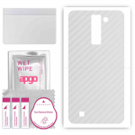 apgo Protective Skin Sticker for the back compatible with LG Stylus 2, Wrap Film, Foil, Vinyl - Pattern Transparent Carbon