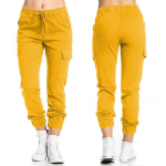 Naiste elastne v&ouml;&ouml;koht Combat Cargo Pants vabaaja p&uuml;ksid S-4XL S hele khaki v&auml;rv