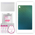 apgo Protective Skin Sticker for the back compatible with Teclast P20HD, Wrap Film, Foil, Vinyl - Pattern Carbon Chameleon CAKA1