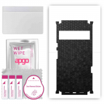 apgo Protective Skin Sticker for the back+sides compatible with Google Pixel 6 Pro, Full Wrap Film, Foil, Vinyl - Pattern Black Honeycomb