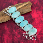 Amasoniidist k&auml;ev&otilde;ru, 925 tahke h&otilde;bedast k&auml;ev&otilde;ru, v&auml;&auml;riskividest ehetest ehtekett, k&auml;sitsi valmistatud amasoniidist ehteid kingituseks 8 Inches With Adjustable