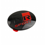 T-oyot-a GR Sport Logo rooliratta katte kleebise embleemi m&auml;rgi kleebised YARiS Corolla RAV4 C-HR Camry Supra Prado Tacoma jaoks Glossy Black