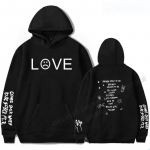 R&auml;ppar Lil Peep Hoodies Print Meeste Naiste Unisex Hoodie Casual Oversized Pullover Harajuku Pusa Mood Riietus Spordidress L