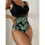 Euroopa ja Ameerika seksikas &uuml;hes t&uuml;kis tr&uuml;kitud bikiinidega naiste ujumistrikoo S