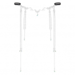 Atraktiivne vesipiisa peakate, pika tutiga kivist juuksekett peoks h&otilde;be