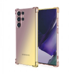 L&auml;bipaistev armas gradiendiga telefoni&uuml;mbris, &otilde;huke kriimustusvastane painduv TPU kate, p&otilde;rutuskindel kaitse&uuml;mbris Samsung Galaxy S22 5G S23 FE S24 Ultra S23+ jaoks Samsung Galaxy S23 5G kuld/must