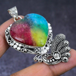 Rainbow Solar Quartz Gemstone 925 Steling Silver Jewelry Pendant 2.44 e0e79