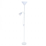 Kaasaegne P&otilde;randalamp Kahe peaga Seisev K&otilde;rge Lamp Magamistoa Elutoa &Otilde;ppetoa jaoks E27 Valgusega EU Plug valge