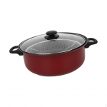 Mittenakkuva kaanega frit&uuml;&uuml;rpott Multifunktsionaalne k&uuml;psetusn&otilde;u kodus, perele 24cm