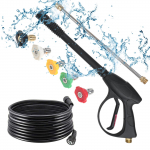 Survepesuri p&uuml;stol Max 40 MPa(5800 PSI) 66cm26inch Musta M22 Voolikukomplektiga 14inch Kiir&uuml;hendus must