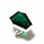 Natural Chrome Diopside Gemstone 925 Sterling Silver Gift Ring Size 6 f4p44
