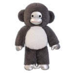 Gorilla Plush m&auml;nguasi, pikkade juustega ahvinukk 30cm【0.18kg】 hall