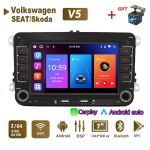 Autoraadio multimeediumipleier autodele Volkswagen/Volkswagen/Golf/Polo/Tiguan/Passat/b7/b6/SEAT/Leon/Skoda/Octavia 2 Din Android Carplay GPS 2+64GB 2+64GB