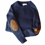 Meeste Pullover Sviiter S&uuml;gismood vabaaja lahtine paks O-kaelusega villane kootud Oversize Harajuku t&auml;navar&otilde;ivad kudum M-5XL M sinine