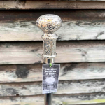 Vapustav h&otilde;bedase k&auml;epidemega must puidust jalutuskepp &ndash; ideaalne segu stiilist ja toest &ndash; ajatu ja mugav.