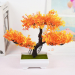 Kunsttaimed Bonsai V&auml;ike puupott V&otilde;ltstaimede lilled Potikaunistused koduks Toa lauakaunistus Hotelli aiakaunistus valge