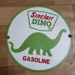 Sinclair Dino Bensiin Portselanemailitud m&auml;rk 12 &uuml;mmargune