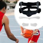 Korvpallimask n&auml;okaitse katkise nina jalgpalli jaoks Black Clear Sticker