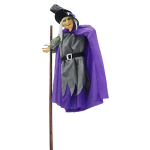 Halloweeni kaunistus H&auml;&auml;ljuhtimine Witch Suur rippuv helendav helilooming Baarimaja &otilde;uduskaunistus One Size purple