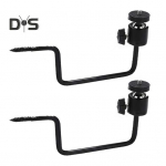 2 tk Rajakaamera puukinnitus Rajakaamera hoidiku kinnitus Reguleeritav m&auml;ngukaamera kinnitus v&auml;litingimustes kinnitusklambri hoidik 2pcs