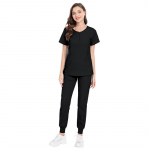 Hambaarsti kirurgiline kleit naiste 2-osaline &uuml;likond jaotatud k&auml;tepesu &uuml;likond elastne kiiresti kuivav haigla &otilde;e kleit p&uuml;kste komplektid S