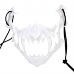 Halloween Skeleton Mask Costume Prop Easy to Use Half Cosplay Accessories for