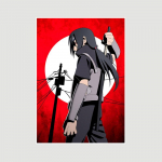 Moodne kodukaunistus Anime Figuuriplakatid Valge raamat Boruto Uchiha Itachi Plakat Seinakunst Maalid Pildid Magamistuba Kohvik Baar Hotellidekoratsiooni seinamaaling 42x30cm