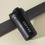 400 ml roostevabast terasest kohvikruusid termose pudel kaasaskantav auto vaakumkolvid reisitermo &otilde;lgedest isoleeritud tassiga veepudel 400ml must