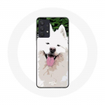 Coque Maniacase pour Samsung Galaxy A32 4G Samoy&egrave;de Blanc Race de chiens