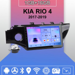 Autoraadio Android Auto Carplay jaoks KIA RIO 4 2017-2019 Multimeediumipleieri peaseade Stereo GPS-navigatsioon BT WIFI 1+16GB 1+16GB