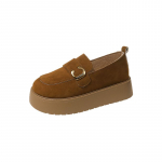 Mood Platvorm Naiste Kingad Madalad Suede Vabaaja Disainer S&uuml;gis Pandlakingad Uus Br&auml;nd 2024 Trend Mugav Jalutamine Naiste Kingad 38 pruun