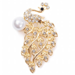 Rhinestone Pearl Paabulind Looma Korsage Klassikaline kristallpaabulinnu prossin&otilde;elad naistele Pidulikud pulmakost&uuml;&uuml;mid Moeehted A6