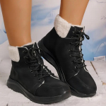 Uued s&uuml;gis- ja talve 2024 l&uuml;hikesed saapad, naiste &uuml;mara ninaga paeltega platvormsaapad, Briti &auml;&auml;rega vabaajasaapad 36 must