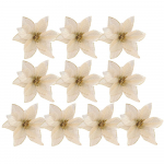 50/10 TK S&auml;delevad J&otilde;ululilled V&otilde;lts J&otilde;ulut&auml;ht Kunstlill DIY P&auml;rg J&otilde;ulupuu Ornament Pulmapidu Kodu Kaunistus 10PCS kuld