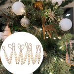 10 Pieces Wood Beads Easy to Use Rustic Practical, Boho Christmas Decors, for Bedroom Farmhouse