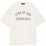 Fear of God Essentials Jersy &Uuml;mmarguse kaelusega T-s&auml;rk Koor Meeste Topid Koor 125BT244192F L