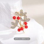 Fortune Tree Red Prosperity Prosch naiste disainiga pin-kost&uuml;&uuml;mimantel esmaklassiliste aksessuaaridega