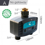 Kahesuunaline nutikas veetaimer WiFi/Bluetoothiga &uuml;hilduv aia kastmise solenoidklapp juhtmevaba telefoni kaugjootmiskontrolleri jaoks